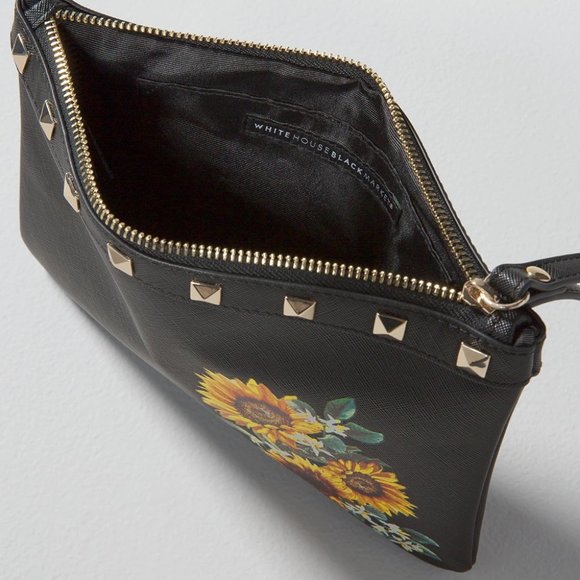WHBM NWT Sunflower Studded Pouch - Picture 4 of 4